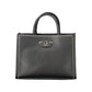 Black Polyethylene Women Handbag