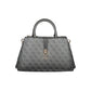 Gray Polyethylene Women Handbag