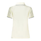 White Cotton Women Polo Shirt