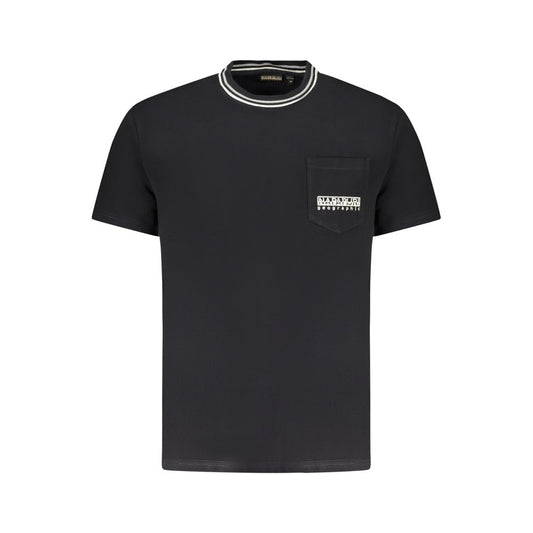 Black Cotton T-Shirt