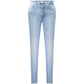 Blue Cotton Women Jeans