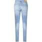 Blue Cotton Women Jeans