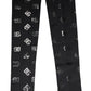 Black DG Logo Monogram Wool Stretch Arm Sleeves