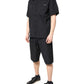 Black Cotton Men Pajama Set Sleepwear
