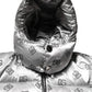 Silver Logo Full Zip Hooded Quilted Jacket
