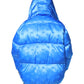 Blue Logo Full Zip Hooded Quilted Jacket
