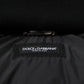 Blue Logo Full Zip Hooded Quilted Jacket