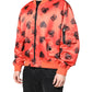 Orange DG Heart Full Zip Men Bomber Jacket