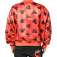 Orange DG Heart Full Zip Men Bomber Jacket