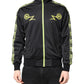 Black Logo Turtleneck Zip Bomber Jacket