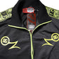 Black Logo Turtleneck Zip Bomber Jacket