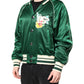 Green Floral DG Logo Full Zip Bomber Jacket
