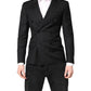 Black MARTINI Double Breasted Coat Blazer
