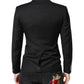 Black MARTINI Double Breasted Coat Blazer