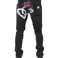 Gray Washed Cotton Skinny Denim Jeans