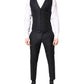 Blue MARTINI Wool Formal 3 Piece Suit