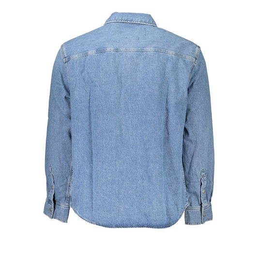 Light Blue Cotton Men Shirt