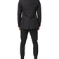 Black Cotton TAORMINA Formal 2 Piece Suit