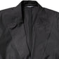 Black Cotton TAORMINA Formal 2 Piece Suit