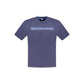 Blue Cotton Men T-Shirt
