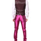 Pink SICILIA Double Breasted 3 Piece Suit