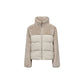 Beige Polyester Jackets & Coat