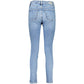 Blue Cotton Women High Rise Skinny Jean
