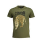 Green Cotton Men T-Shirt