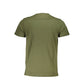 Green Cotton Men T-Shirt