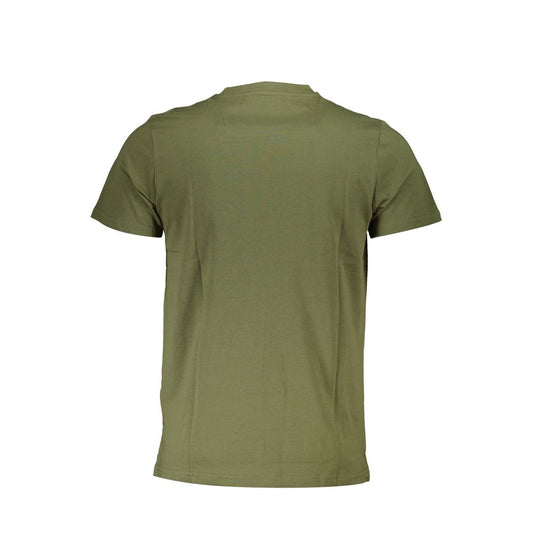 Green Cotton Men T-Shirt