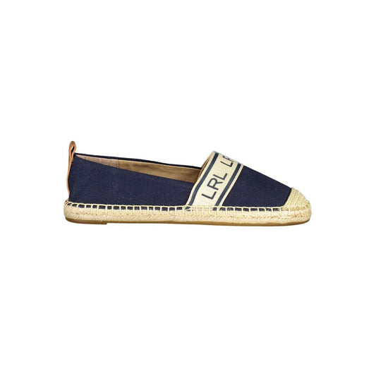 Blue Polyester Women Flat Shoe
