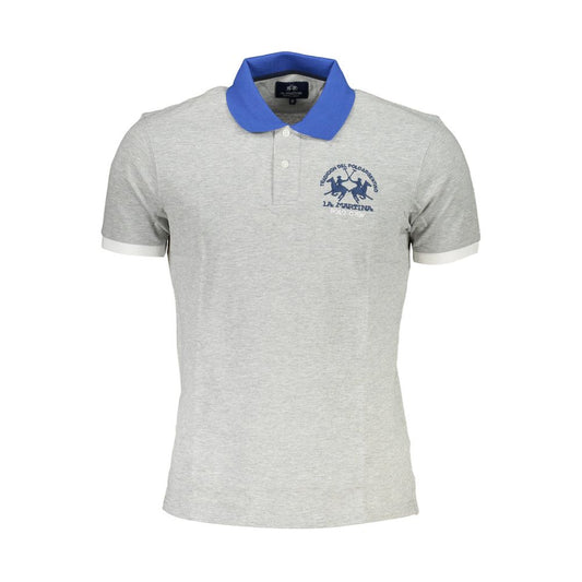 Brown Cotton Men Polo Shirt