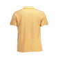 Orange Cotton Men Polo Shirt
