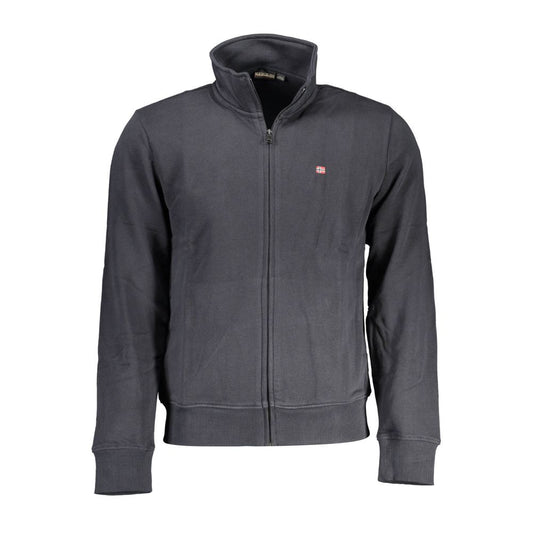 Black Cotton Men Sweater