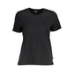 Black Cotton Women T-Shirt
