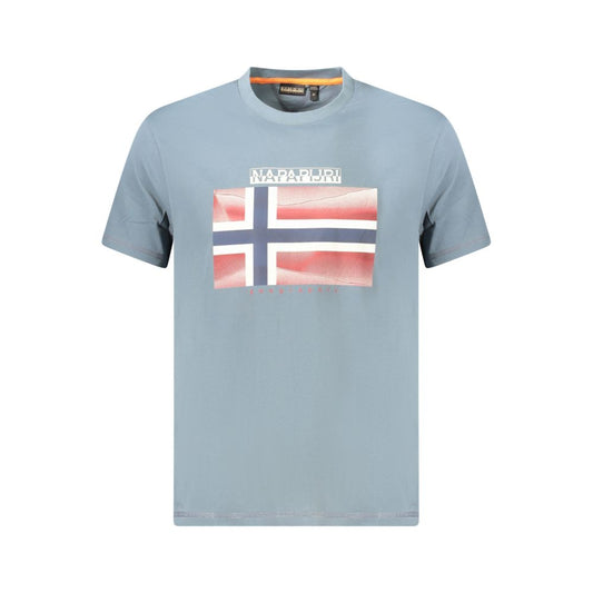 Gray Cotton Men T-Shirt
