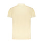Beige Cotton Men Polo Shirt