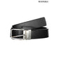 Black Polyester Men Belt