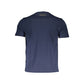 Blue Cotton Men T-Shirt