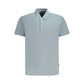Gray Cotton Men Polo Shirt