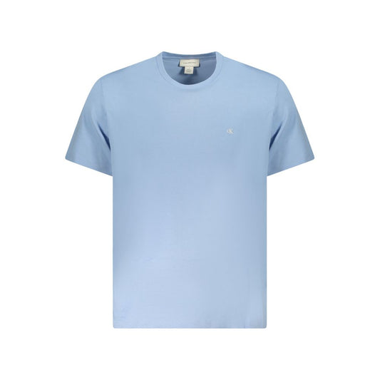 Light Blue Cotton Mens T-Shirt