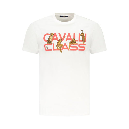 White Cotton Men T-Shirt
