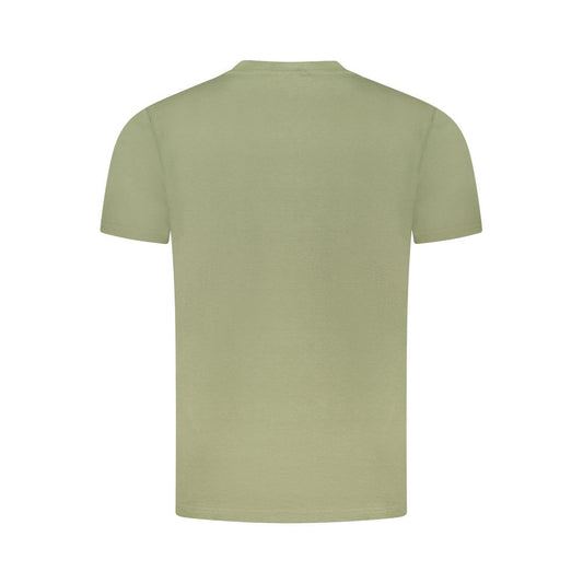 Green Cotton Men T-Shirt