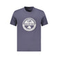 Blue Cotton Men T-Shirt