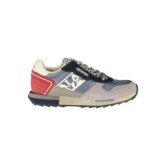 Gray Leather Men Sneaker