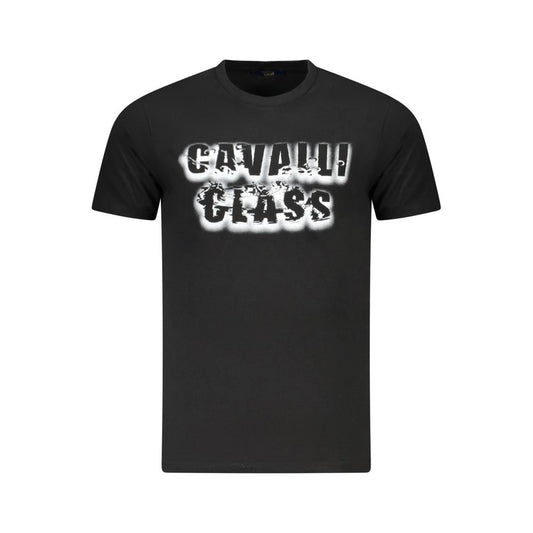 Black Cotton Men T-Shirt