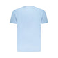 Light Blue Cotton Men T-Shirt