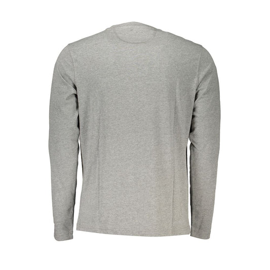 Gray Cotton Men T-Shirt