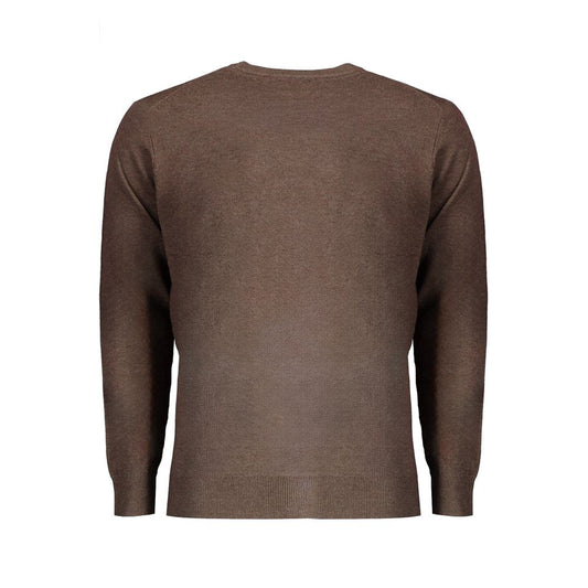 Brown Wool Men Sweater