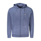 Blue Polyamide Men Cardigan